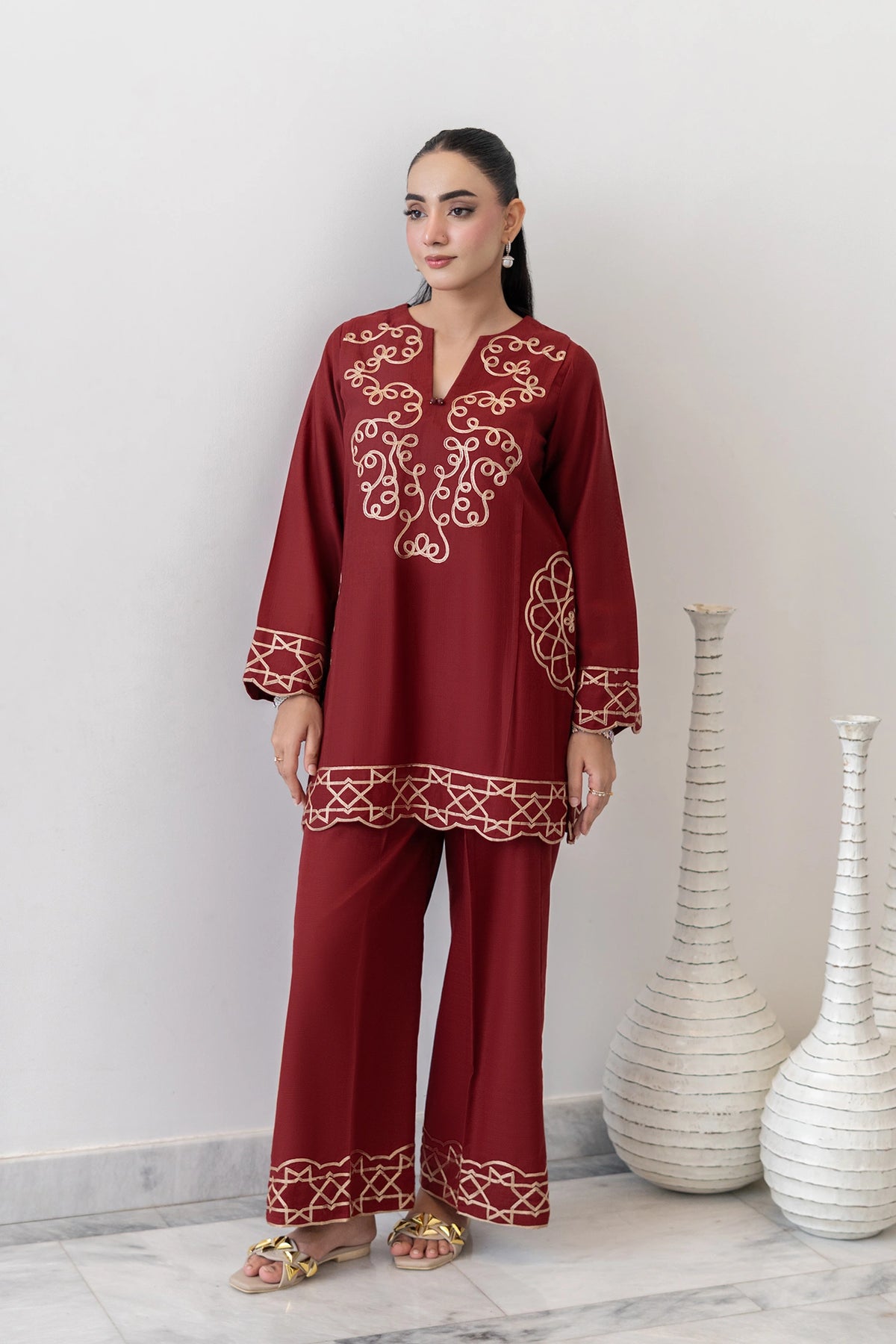 Crimson Red 2pc Co-ord