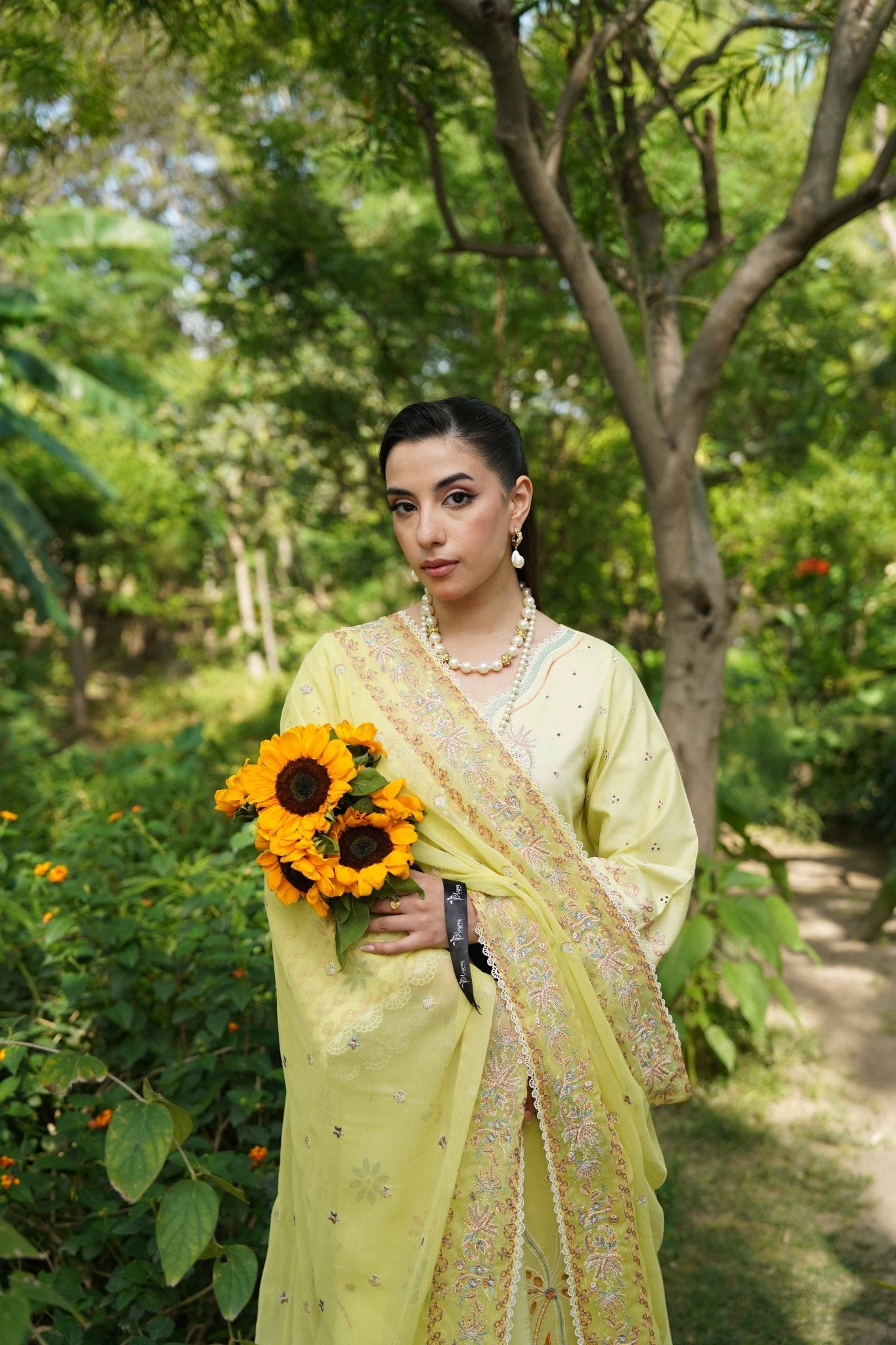LEMON GARDEN LUXURY EMBROIDERED LAWN